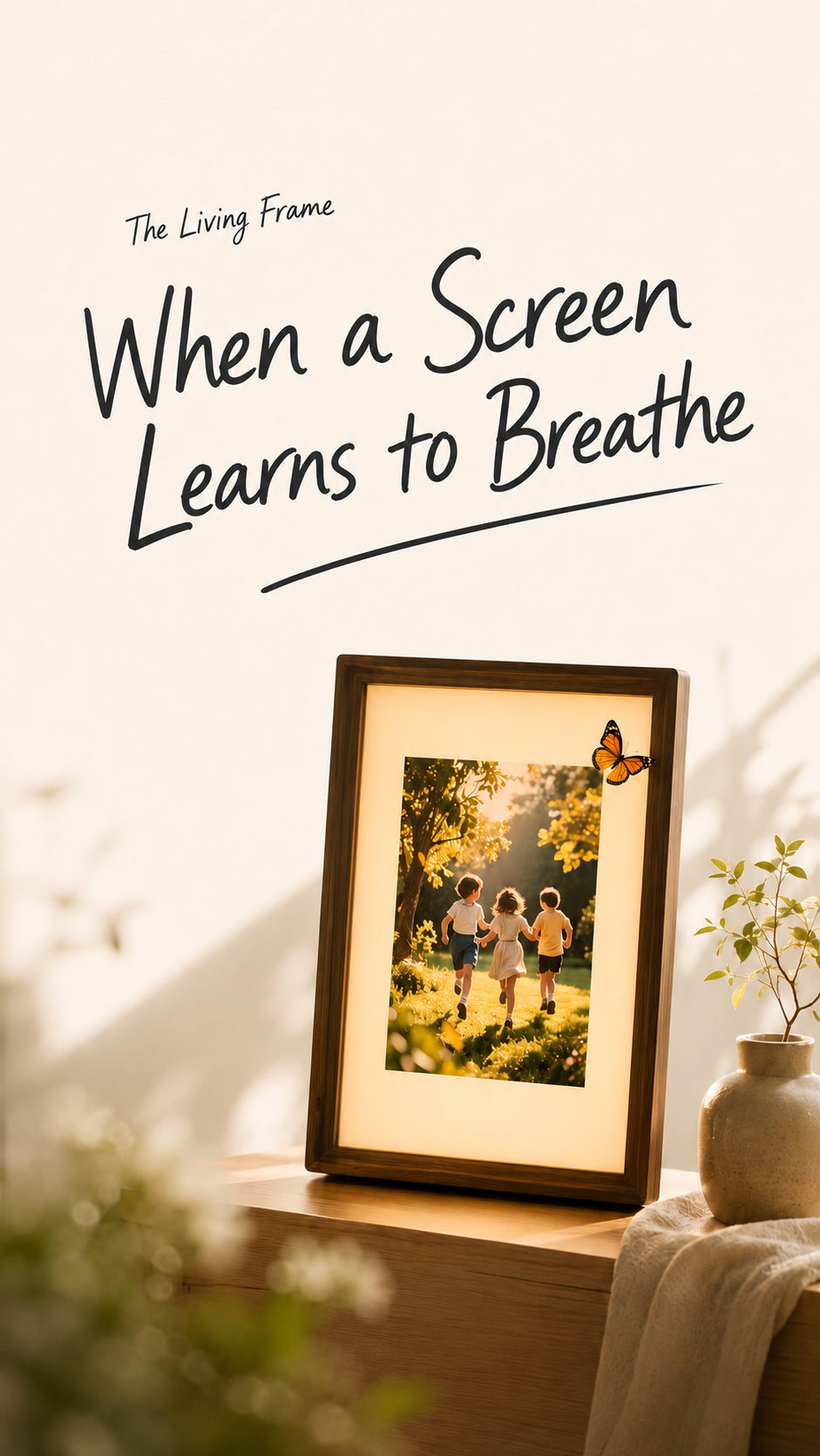 The Living Frame: When a Screen Learns to Breathe